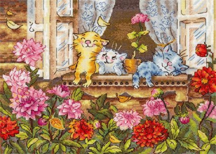 Набор для вышивания М.П.Студия НВ-1017 Беззаботное детство