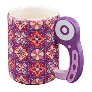 Hemline N4371.7 Кружка с ручкой и рисунком "Узоры"