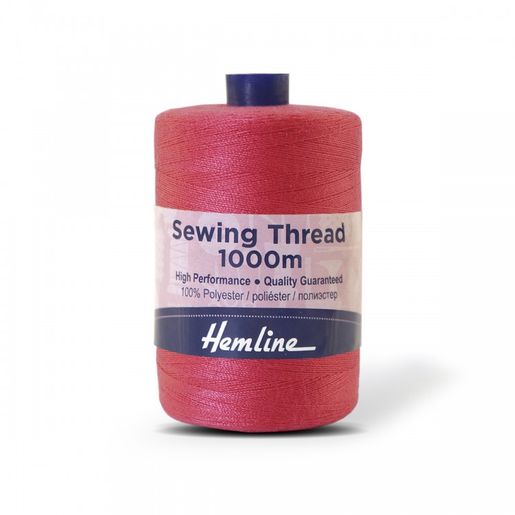 Hemline N4124.545 Нить универсальная для шитья, ярко-розовый