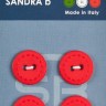 Sandra CARD057 Пуговицы, красный