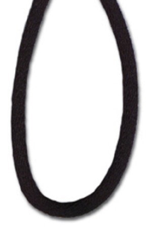 SAFISA P00470-1,5мм-01 Шнур атласный мини-рулон, 1.5 мм, цвет черный