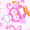 SAFISA 6528-20мм-02 Косая бейка с рисунком, хлопок/полиэстер, ширина 20 мм, цвет 02 - белый/розовый