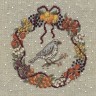 Набор для вышивания Le Bonheur des Dames 2698 November wreath - Redwing (Ноябрьский венок Краснокрылый) Набор для вышивания Le Bonheur des Dames 2698 November wreath - Redwing (Ноябрьский венок Краснокрылый)