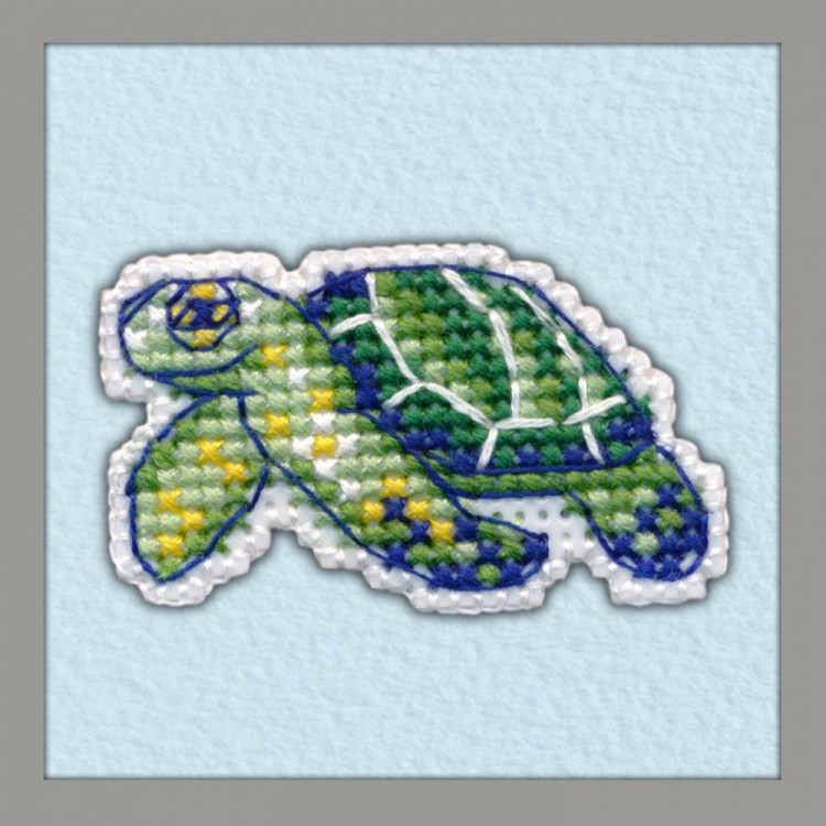 Набор для вышивания Овен 1097 Значок-черепаха
