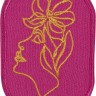 HKM 43035 Термоаппликация "Розовый цветочный бутон"