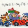 Набор для вышивания Bothy Threads XMS2 Happiness is a Way of Life (Счастье - это образ жизни)