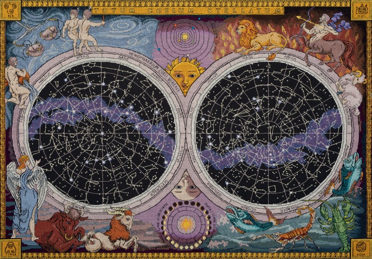Набор для вышивания Панна PZ-7275 Карта звездного неба