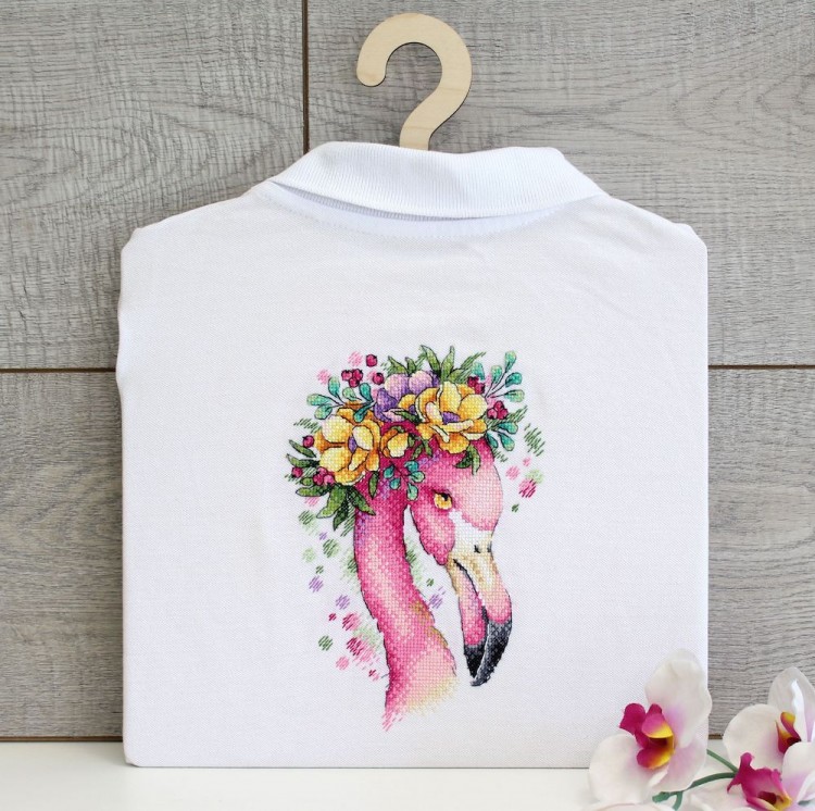 Набор для вышивания Жар-Птица В-547 Летний фламинго