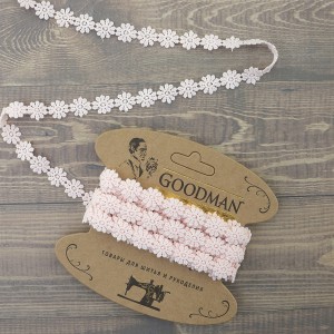 Goodman 4GB762.308 Кружево гипюр, ширина 18 мм, цвет розовый, 4.5 м