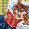 Белоснежка 041-AS Котик с книжкой