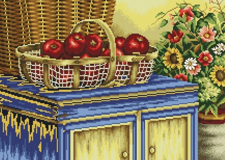 Набор для вышивания Белоснежка 2770-14 Корзинка с яблоками