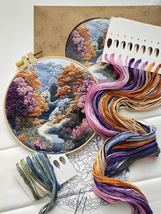 Набор для вышивания YoHobby yoli.120 Весеннее цветение