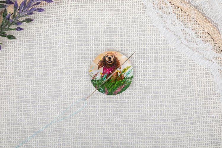 Gamma NEM-32 Игольница-магнит "Собака в поле"