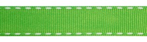 SAFISA 352-10мм-62 Лента репсовая с "прострочкой", ширина 10 мм, цвет 62 - зеленый