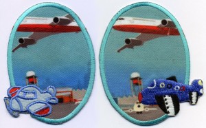 HKM 32474SET/S Термоаппликации "Самолеты в небе"