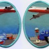 HKM 32474SET/S Термоаппликации "Самолеты в небе"