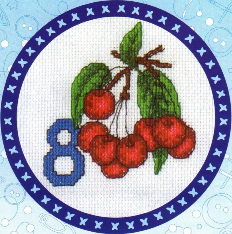 Набор для вышивания Панна D-0145 (Д-0145) Цифра "8"