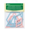 Clover 494/T Шаблоны для лоскутного шитья (треугольники/шестиугольники)