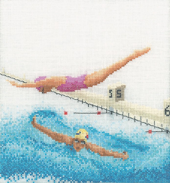 Набор для вышивания Thea Gouverneur 3036 Swimming (Плавание)