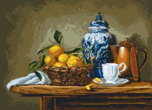 Матренин Посад 1895 Натюрморт с мандаринами