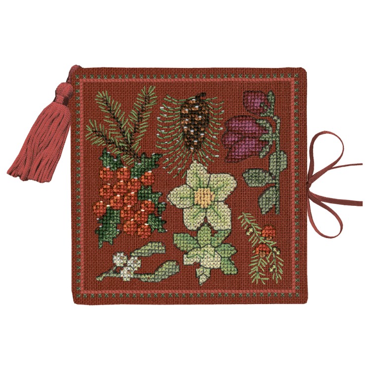 Набор для вышивания Le Bonheur des Dames 3479 Чехол для игл "Etui A Aiguilles Fleurs De Noel" (Рождественские цветы)