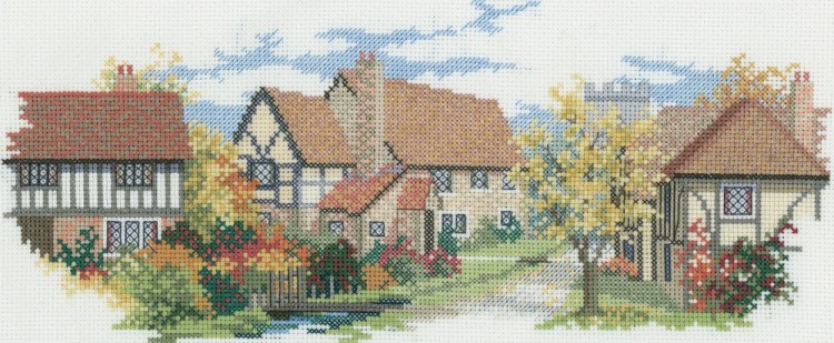 Набор для вышивания Derwentwater Designs LAN04 October lane (Октябрьский переулок)