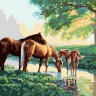Белоснежка 633-AB Скакуны на водопое