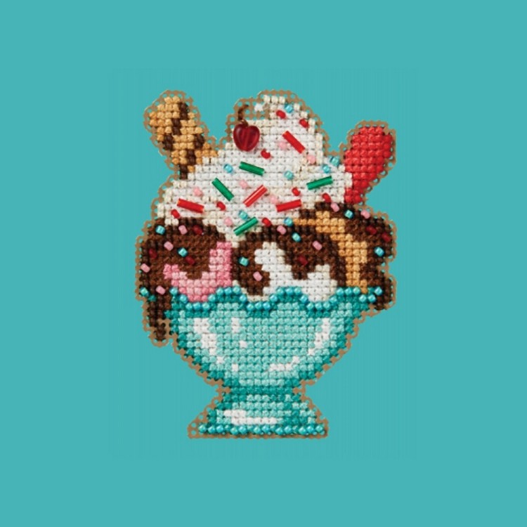 Набор для вышивания Mill Hill MH182414 Ice Cream Sundae (Мороженое пломбир)