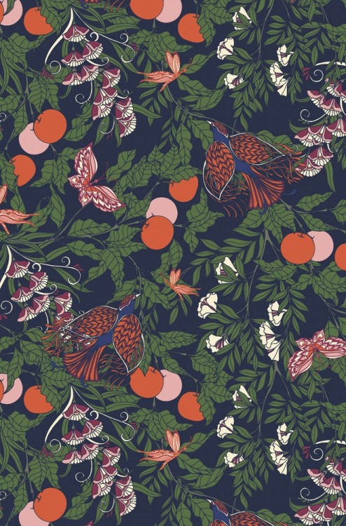 Ежедневник William Morris Inspiration (мятная с белыми цветами)
