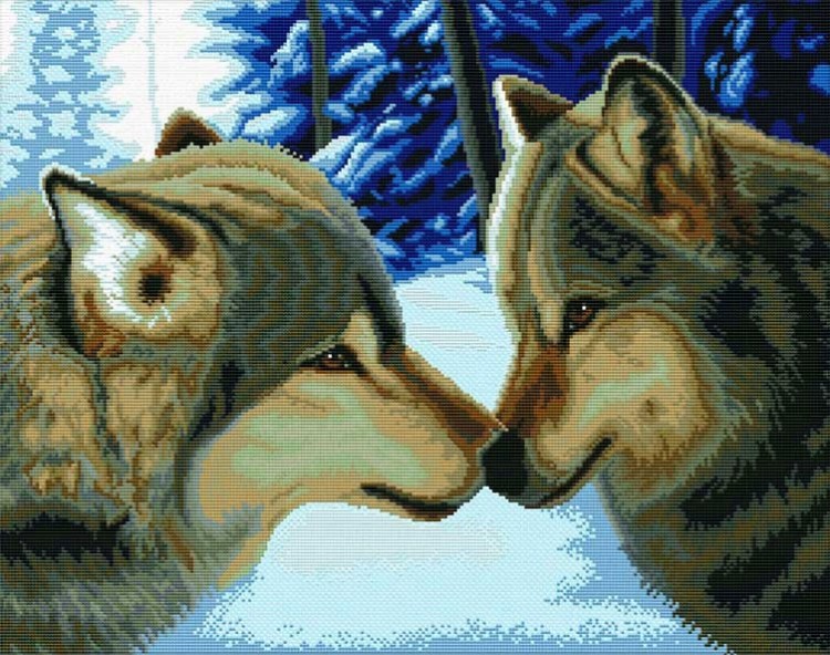 Набор для вышивания Белоснежка 2862-14 Два волка