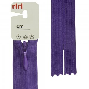 Riri 6010917/60/2507 Молния потайная, неразъемная, 4 мм, 60 см, ярко-фиолетовый
