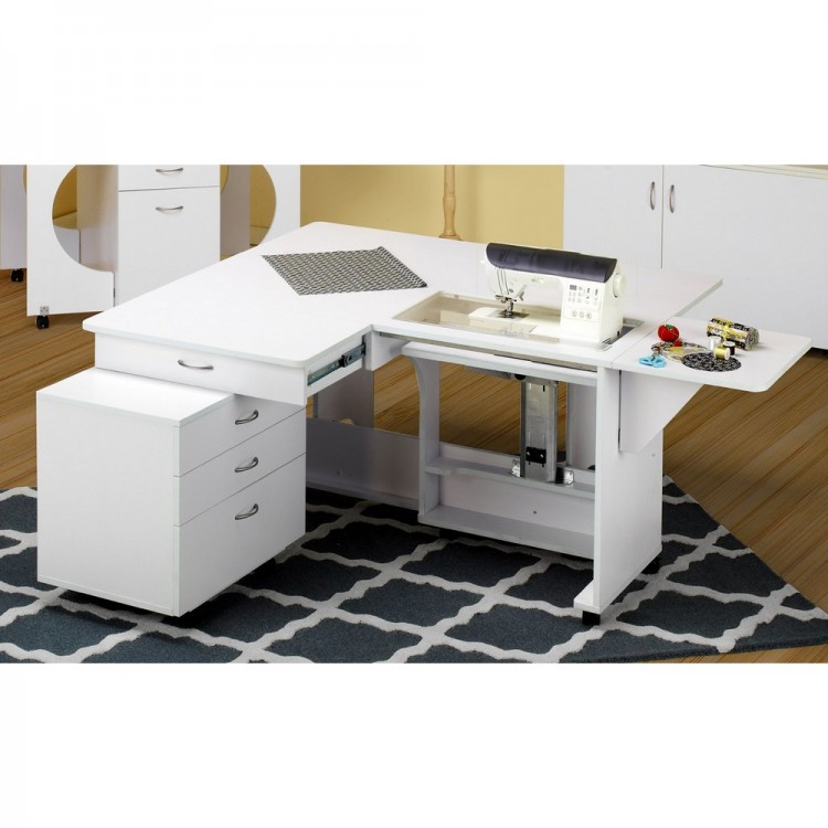 Hemline TLM.Q-W001С Тумба для стола QUILTERS VISION, белая