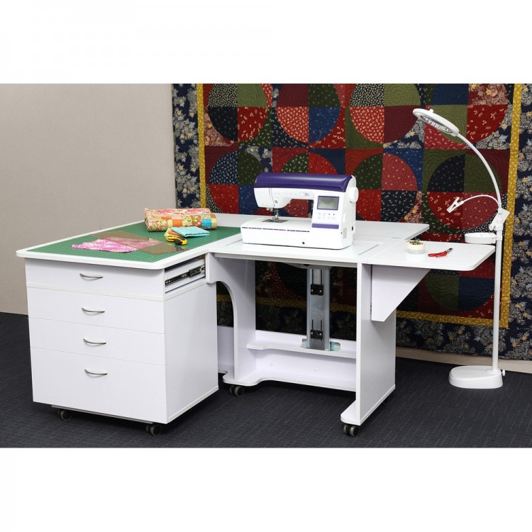 Hemline TLM.Q-W001С Тумба для стола QUILTERS VISION, белая