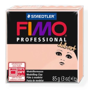 Fimo 8027-432 Пластика для изготовления кукол Professional doll art полупрозрачный розовый