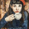 Ежедневник КОФЕЙНОЕ НАСТРОЕНИЕ (девушка в халате)