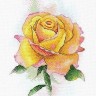 Набор для вышивания Aquarelle А-049 Желтая роза