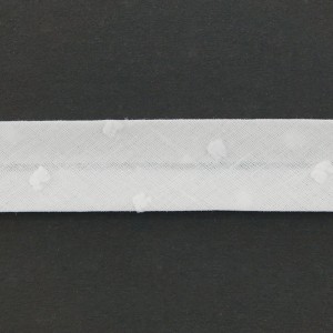SAFISA 6552-20мм-02 Косая бейка хлопок, ширина 20 мм, цвет 02 - цвет белый
