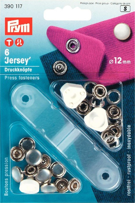 Prym 390117 Кнопки Джерси для легких тканей