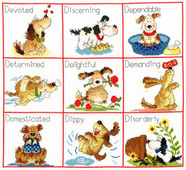 Набор для вышивания Bothy Threads XMS24 It's A Dog's Life (Это Собачья жизнь)