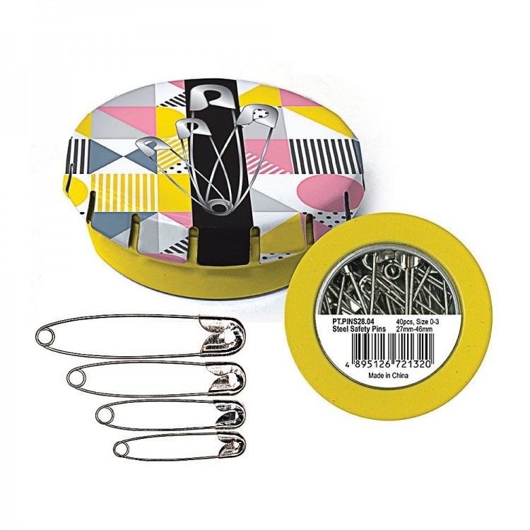 Hemline PT.PINS28.DB Булавки в жестяных коробочках