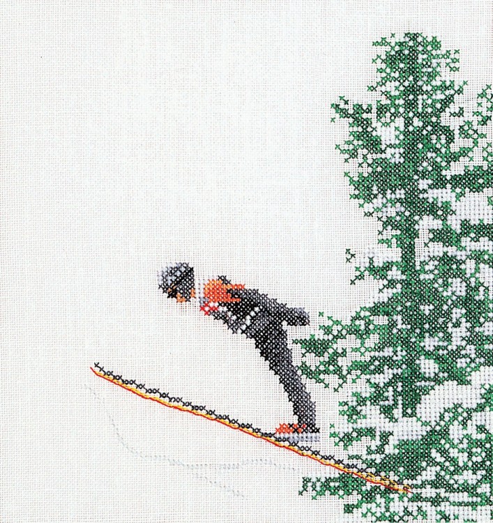 Набор для вышивания Thea Gouverneur 3039 Skiing (Лыжи)