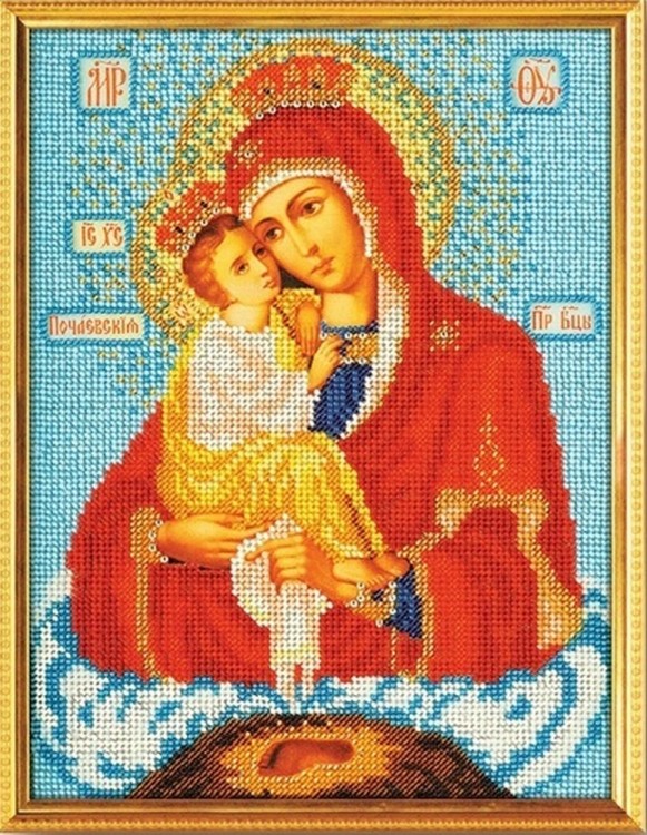 Набор для вышивания Радуга бисера В-170 Богородица Почаевская