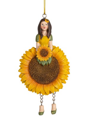 Fiebiger Floristik 850032-200 Фигурка декоративная, Blumenmadchen "Подсолнух"
