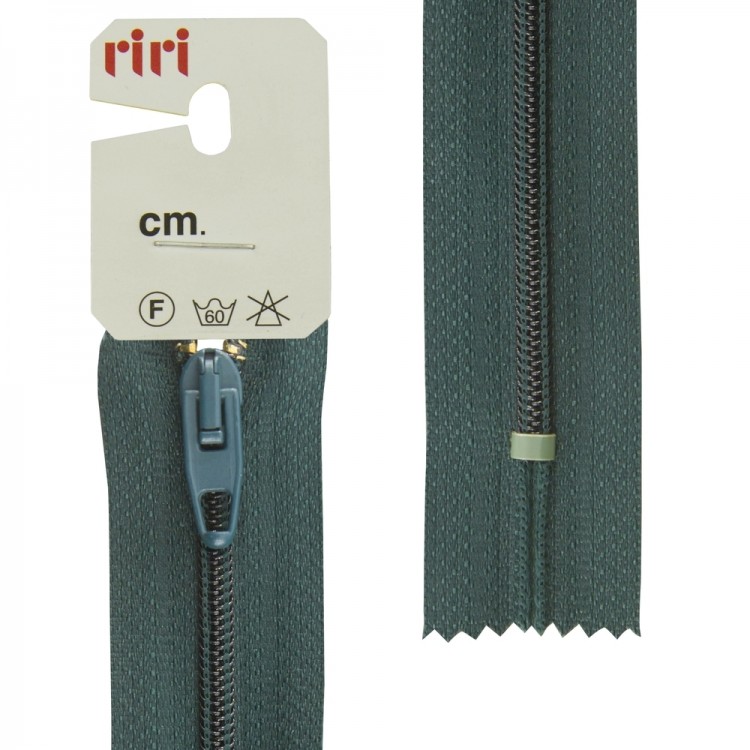 Riri 2518376/20/2723 Молния спираль, неразъемная, 4 мм, 20 см, темно-зеленый