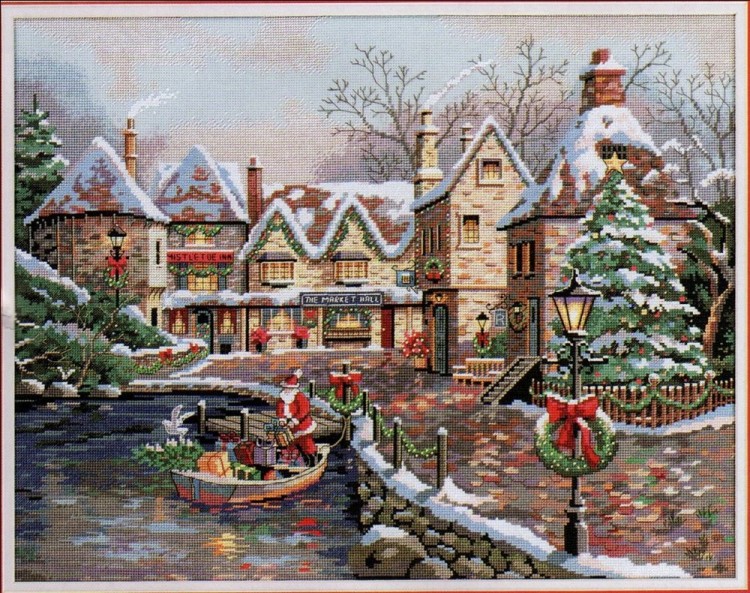 Набор для вышивания Dimensions 08494USA Christmas Cove (Рождественская бухта)