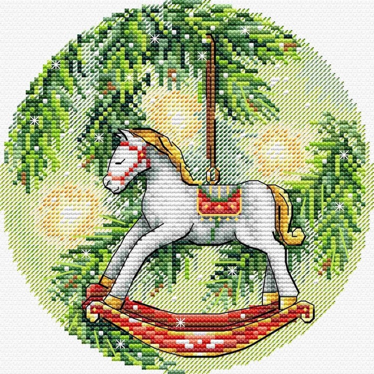 Набор для вышивания Жар-Птица М-1252 Новогодняя лошадка