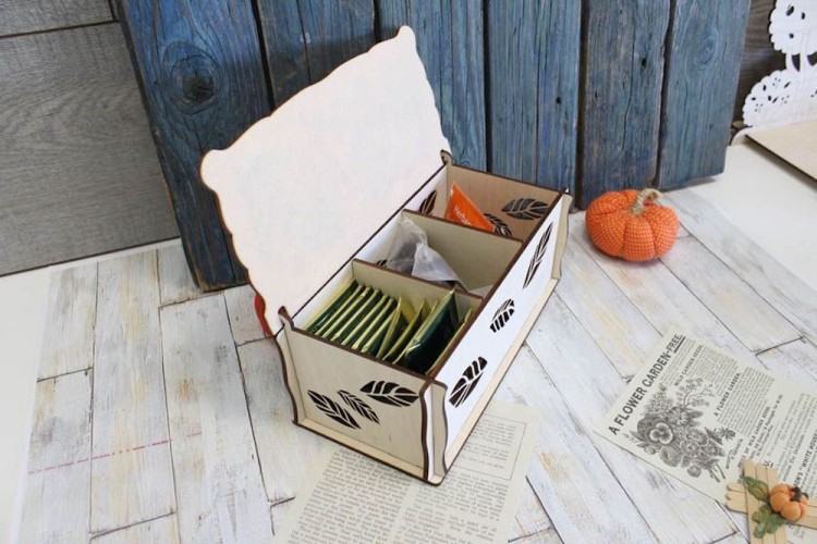 Набор для вышивания Щепка О-084 Шкатулка для чая "Ягодное чаепитие"