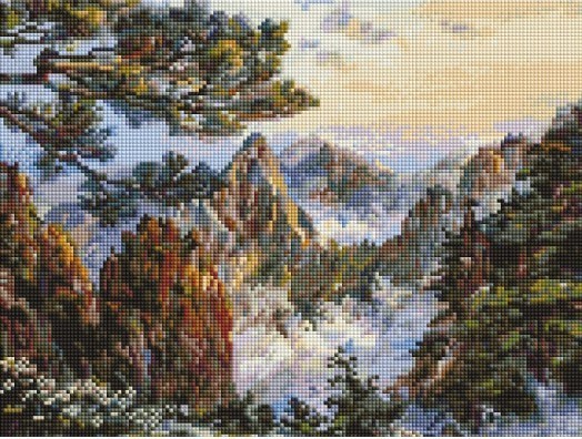 Белоснежка 711-BK-S Китай. Хуаншань мозаичные картины