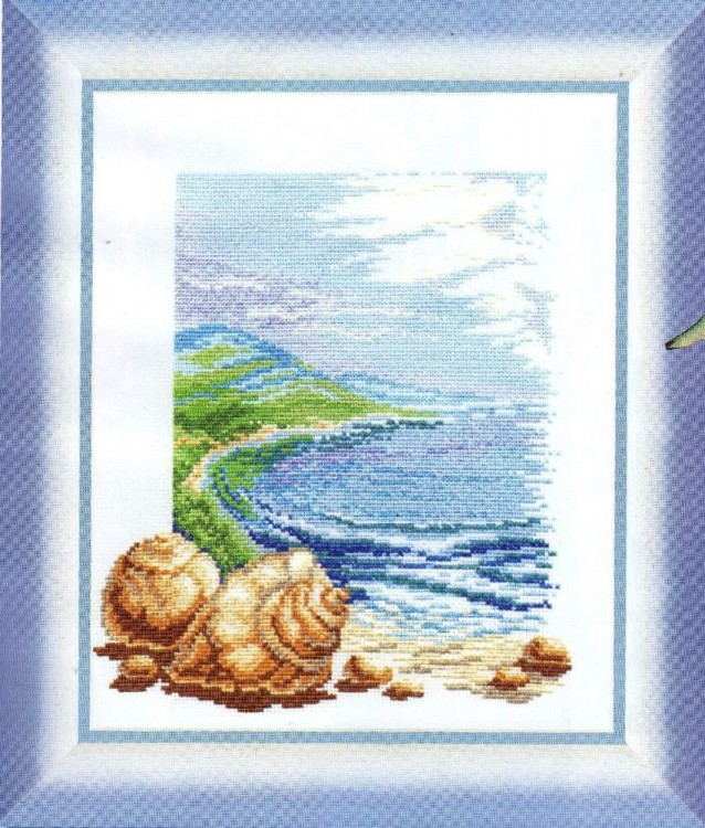 Набор для вышивания Чаривна Мить 209 Море - левая часть
