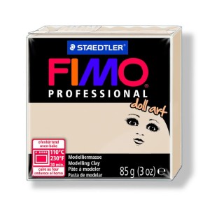 Fimo 8027-44 Пластика для изготовления кукол Professional doll art полупрозрачный бежевый